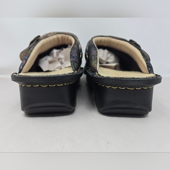 Alegria Seville Sierra Clog Sz 40=9.5 to 10 Colorful Leather & Fabric Upper - Picture 5 of 14